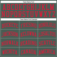 Laden Sie das Bild in den Galerie-Viewer, Custom Green Red Round Neck Suit Basketball Jersey