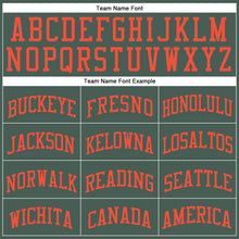 Load image into Gallery viewer, Custom Green Orange Round Neck Suit Basketball Jersey