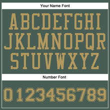 Laden Sie das Bild in den Galerie-Viewer, Custom Green Old Gold Round Neck Suit Basketball Jersey