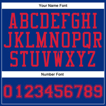 Laden Sie das Bild in den Galerie-Viewer, Custom Royal Red Round Neck Suit Basketball Jersey