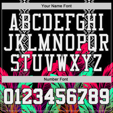 Charger l'image dans la galerie, Custom Black White Red-Green Feather Geometric Boho Style Round Neck Sublimation Basketball Uniform Jersey