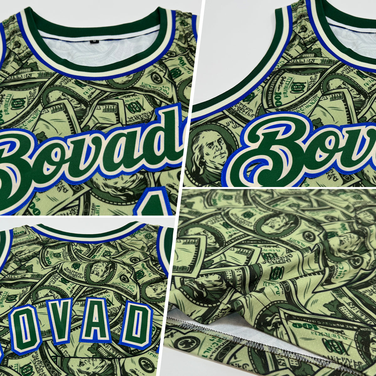 Custom Basketball Jersey - City Cream Royal-White 3D Pattern With Beach Seashells Design