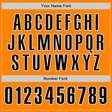 Load image into Gallery viewer, Custom Bay Orange Black-White Authentic Baseball Jersey