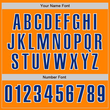 Laden Sie das Bild in den Galerie-Viewer, Custom Bay Orange Royal-White Authentic Baseball Jersey