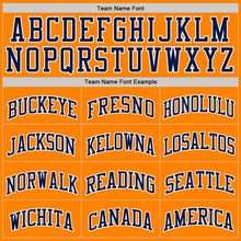 Charger l'image dans la galerie, Custom Bay Orange Navy-White Authentic Basketball Jersey