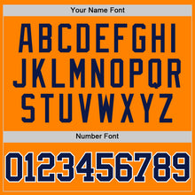 Charger l'image dans la galerie, Custom Bay Orange Navy-White Authentic Basketball Jersey