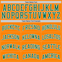 Charger l'image dans la galerie, Custom Bay Orange Kelly Green-White Authentic Basketball Jersey