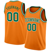 Charger l'image dans la galerie, Custom Bay Orange Kelly Green-White Authentic Basketball Jersey