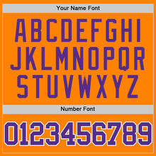 Charger l'image dans la galerie, Custom Bay Orange Purple-White Authentic Basketball Jersey