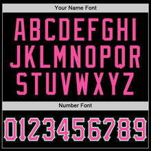 Загрузить изображение в средство просмотра галереи, Custom Black White Pinstripe Pink-Kelly Green Authentic Sleeveless Baseball Jersey