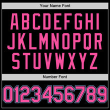 Загрузить изображение в средство просмотра галереи, Custom Black Pink Pinstripe Light Blue Authentic Sleeveless Baseball Jersey