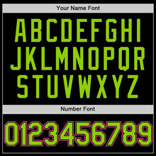 Загрузить изображение в средство просмотра галереи, Custom Black Neon Green Pinstripe Pink Authentic Sleeveless Baseball Jersey