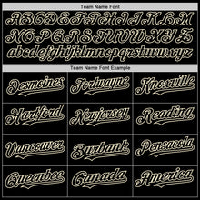 Charger l'image dans la galerie, Custom Black Cream Pinstripe Cream Authentic Sleeveless Baseball Jersey