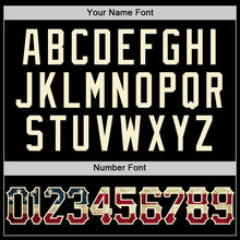 Загрузить изображение в средство просмотра галереи, Custom Black Vintage USA Flag-Cream Authentic Sleeveless Baseball Jersey