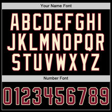 Загрузить изображение в средство просмотра галереи, Custom Black Crimson-Cream Authentic Sleeveless Baseball Jersey