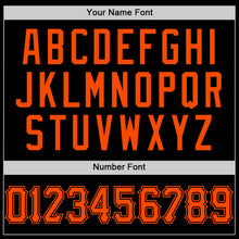 Load image into Gallery viewer, Custom Black Orange Mesh Authentic Throwback Baseball Jersey