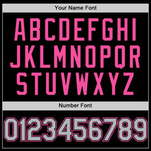 Charger l'image dans la galerie, Custom Black Gray-Pink Mesh Authentic Throwback Baseball Jersey