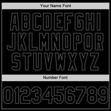 Charger l'image dans la galerie, Custom Black Steel Gray Mesh Authentic Throwback Baseball Jersey