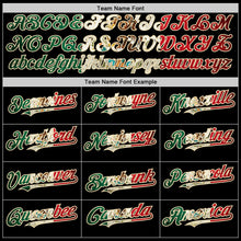 Charger l'image dans la galerie, Custom Black Vintage Mexican Flag-Cream Mesh Authentic Throwback Baseball Jersey