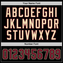 Charger l'image dans la galerie, Custom Black Crimson-City Cream Mesh Authentic Throwback Baseball Jersey