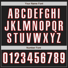 Загрузить изображение в средство просмотра галереи, Custom Black White-Red Authentic Baseball Jersey