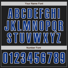 Charger l'image dans la galerie, Custom Black Royal-White Authentic Baseball Jersey