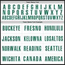 Загрузить изображение в средство просмотра галереи, Custom Black White-Kelly Green Authentic Baseball Jersey