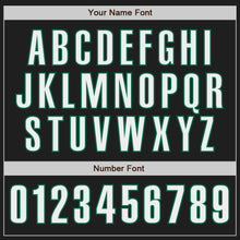 Загрузить изображение в средство просмотра галереи, Custom Black White-Kelly Green Authentic Baseball Jersey