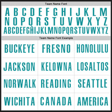 Загрузить изображение в средство просмотра галереи, Custom Black White-Teal Authentic Baseball Jersey