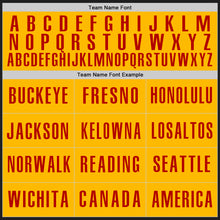 Загрузить изображение в средство просмотра галереи, Custom Black Red-Gold Authentic Baseball Jersey