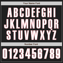 Загрузить изображение в средство просмотра галереи, Custom Black White-Medium Pink Authentic Baseball Jersey