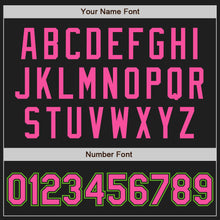 Загрузить изображение в средство просмотра галереи, Custom Black Pink-Aurora Green Authentic Baseball Jersey