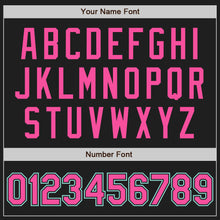 Загрузить изображение в средство просмотра галереи, Custom Black Pink-Ice Blue Authentic Baseball Jersey