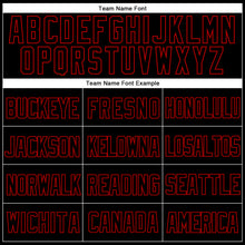 Laden Sie das Bild in den Galerie-Viewer, Custom Black Red Mesh Authentic Throwback Baseball Jersey