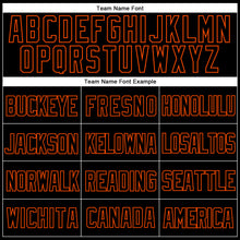 Laden Sie das Bild in den Galerie-Viewer, Custom Black Orange Mesh Authentic Throwback Baseball Jersey