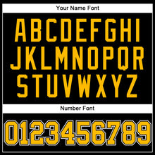 Laden Sie das Bild in den Galerie-Viewer, Custom Black Gold-White Mesh Authentic Throwback Baseball Jersey