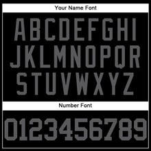 Laden Sie das Bild in den Galerie-Viewer, Custom Black Steel Gray Mesh Authentic Throwback Baseball Jersey