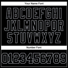 Laden Sie das Bild in den Galerie-Viewer, Custom Black Gray Mesh Authentic Throwback Baseball Jersey