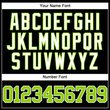 Laden Sie das Bild in den Galerie-Viewer, Custom Black Neon Green-White Mesh Authentic Throwback Baseball Jersey