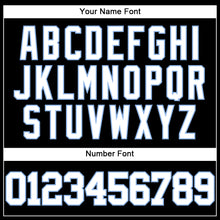 Load image into Gallery viewer, Custom Black White-Light Blue Mesh Authentic Throwback Baseball Jersey