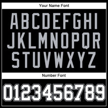 Load image into Gallery viewer, Custom Black White-Gray Mesh Authentic Throwback Baseball Jersey