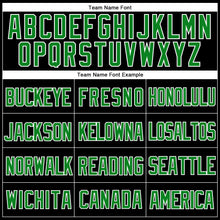 Laden Sie das Bild in den Galerie-Viewer, Custom Black Grass Green-White Mesh Authentic Throwback Baseball Jersey