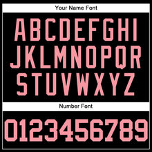 Laden Sie das Bild in den Galerie-Viewer, Custom Black Medium Pink Mesh Authentic Throwback Baseball Jersey