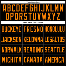 Laden Sie das Bild in den Galerie-Viewer, Custom Black Bay Orange Mesh Authentic Throwback Baseball Jersey