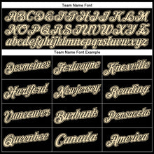 Load image into Gallery viewer, Custom Stitched Black Cream Sports Pullover Sweatshirt Hoodie