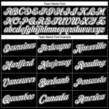 Загрузить изображение в средство просмотра галереи, Custom Stitched Black White Sports Pullover Sweatshirt Hoodie