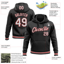 Загрузить изображение в средство просмотра галереи, Custom Stitched Black White-Red Sports Pullover Sweatshirt Hoodie