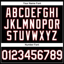 Загрузить изображение в средство просмотра галереи, Custom Stitched Black White-Red Sports Pullover Sweatshirt Hoodie