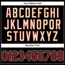 Charger l'image dans la galerie, Custom Stitched Black Crimson-City Cream Sports Pullover Sweatshirt Hoodie