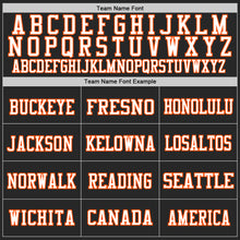 Charger l'image dans la galerie, Custom Black White-Orange Mesh Authentic Throwback Football Jersey